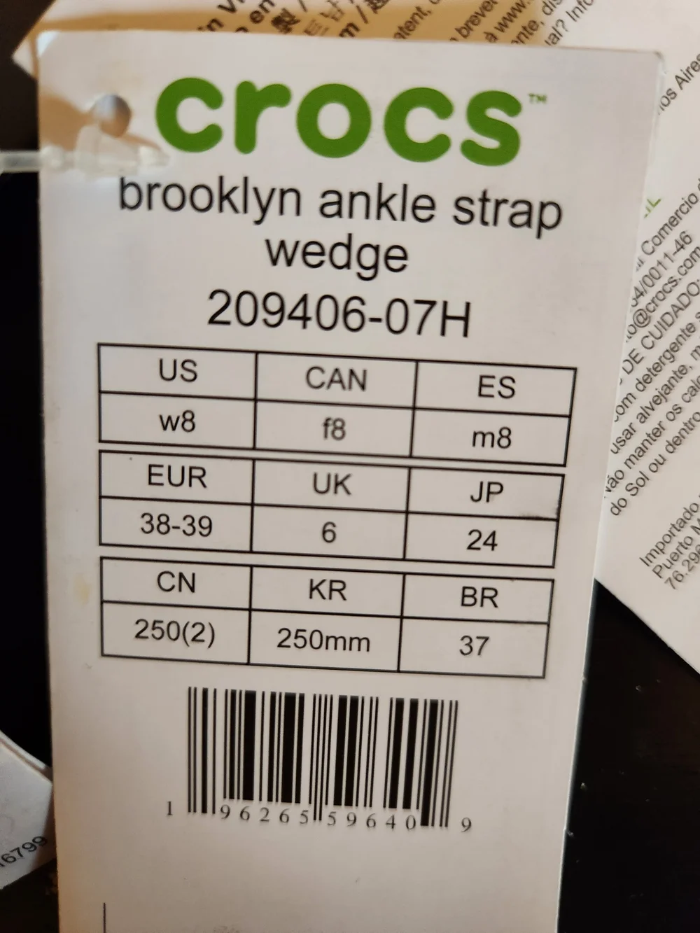 CROCS platform sandals